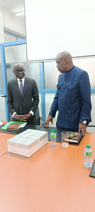 AUB President, Mr. Jean-Martial Adou Visits Headquarters in Dakar, Inspects Progress of Training Centre in Diamniadio