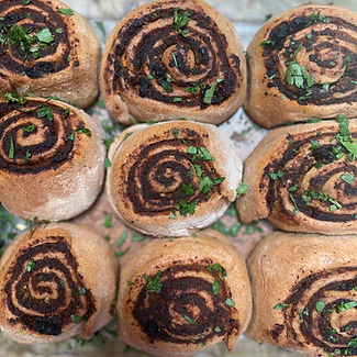 Muhammara Swirl Bread