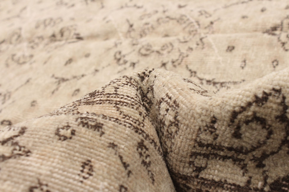 Miniature : Tapis kaki Melia ''Vintage''