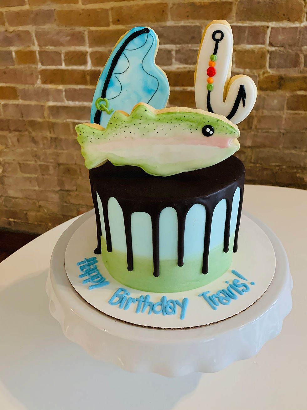 drip, fish theme