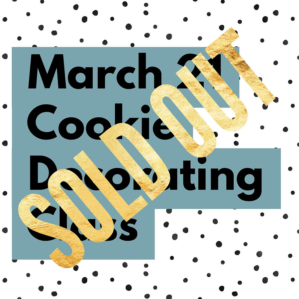 March 21 Cookie Decorating Class