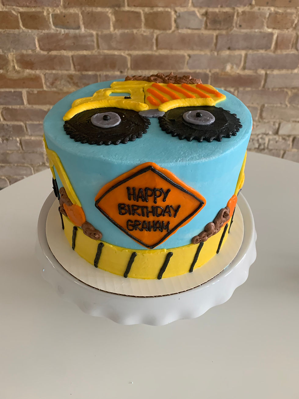 Construction Themed Birthday Cake