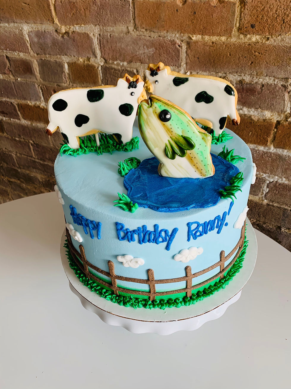 farm, fish theme