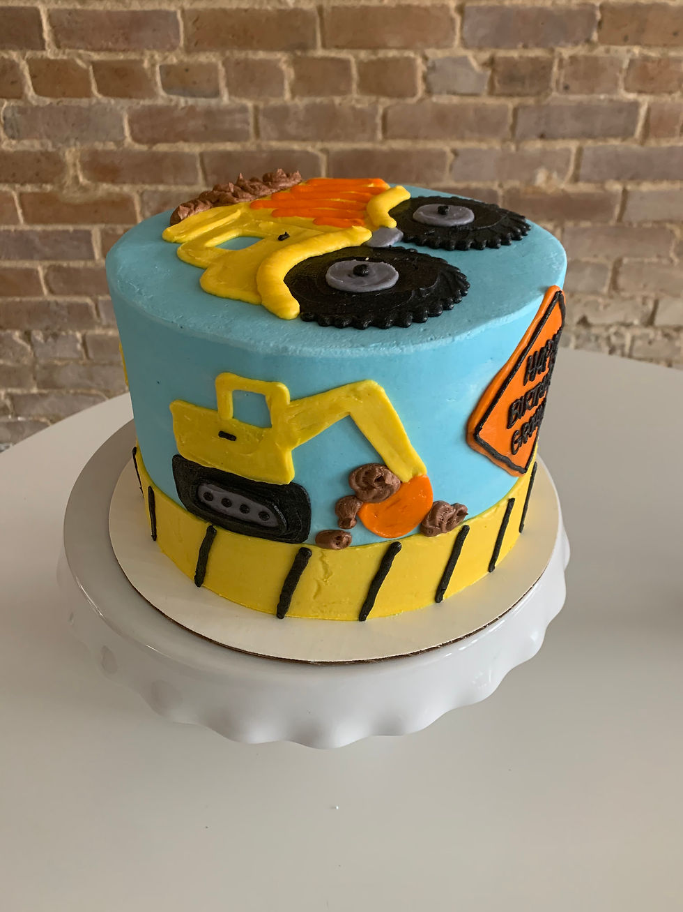 Construction Themed Birthday Cake