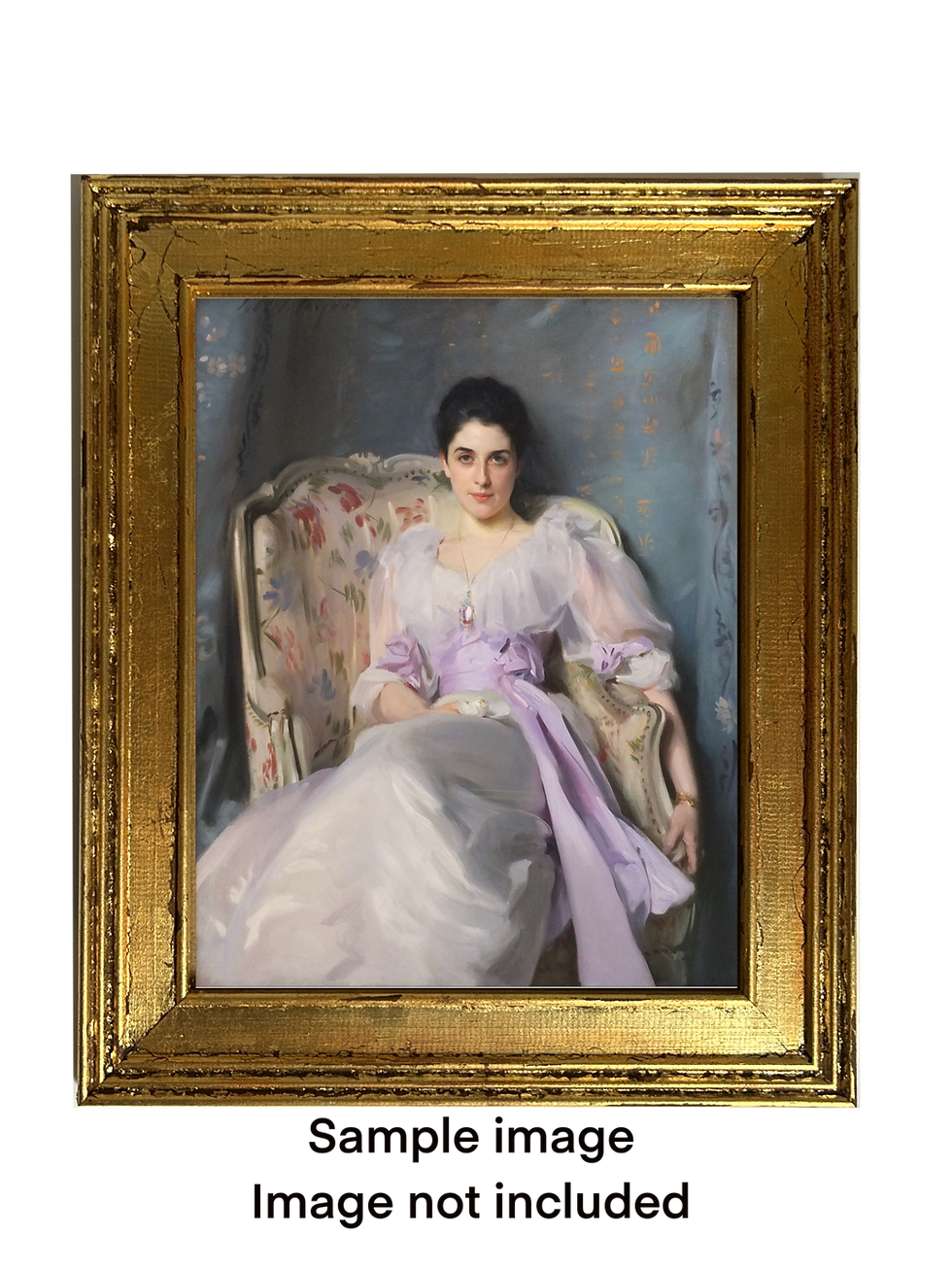 Thumbnail: Antique-Style Gold Wooden Picture Frame