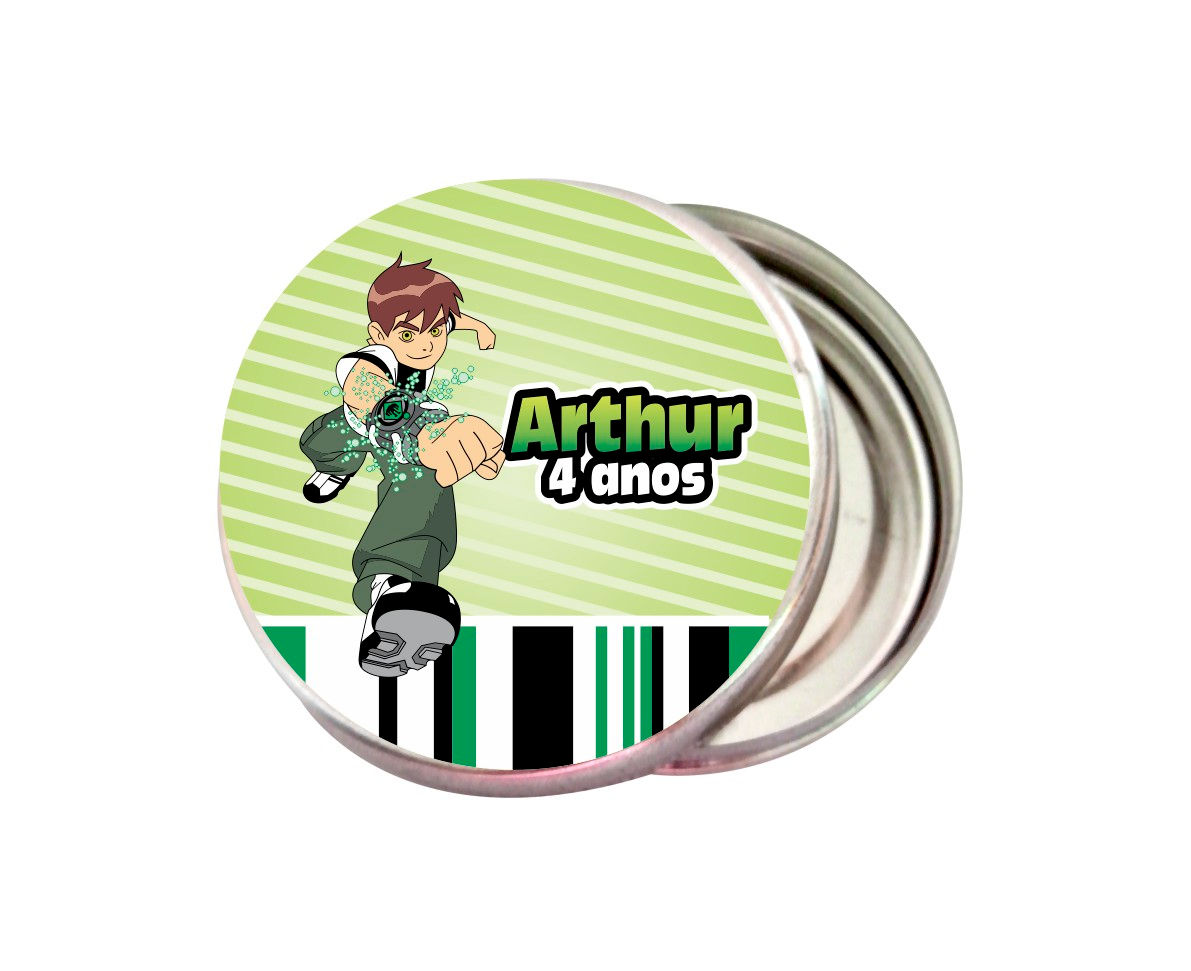 13 Latinha 5x1 lembrancinha personalizada - Ben 10