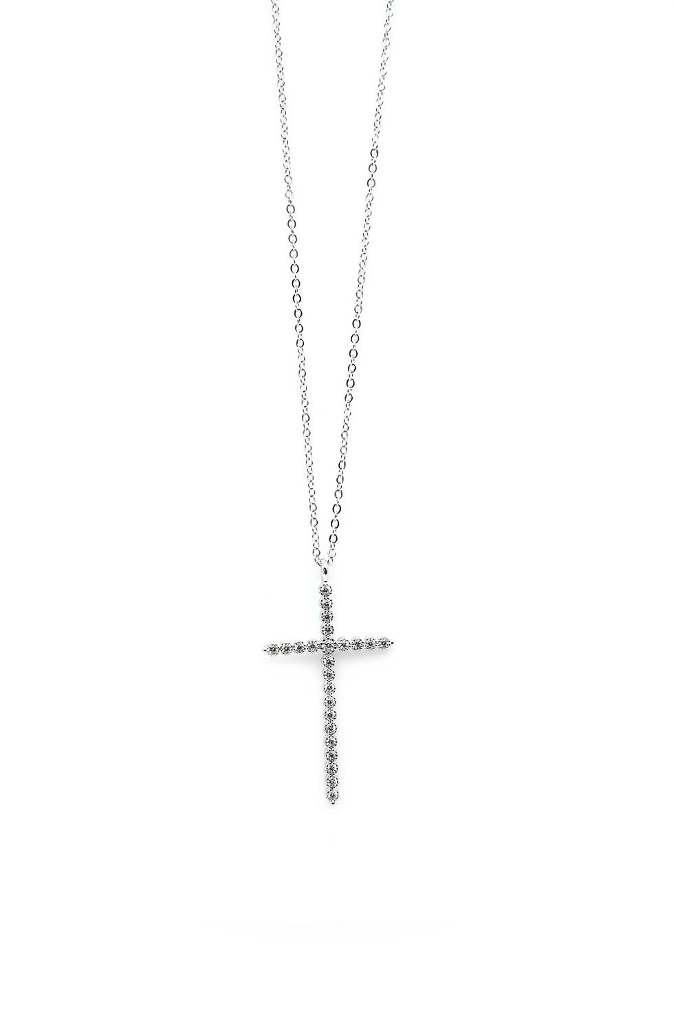 Miniature :  Collier croix oxyde GM