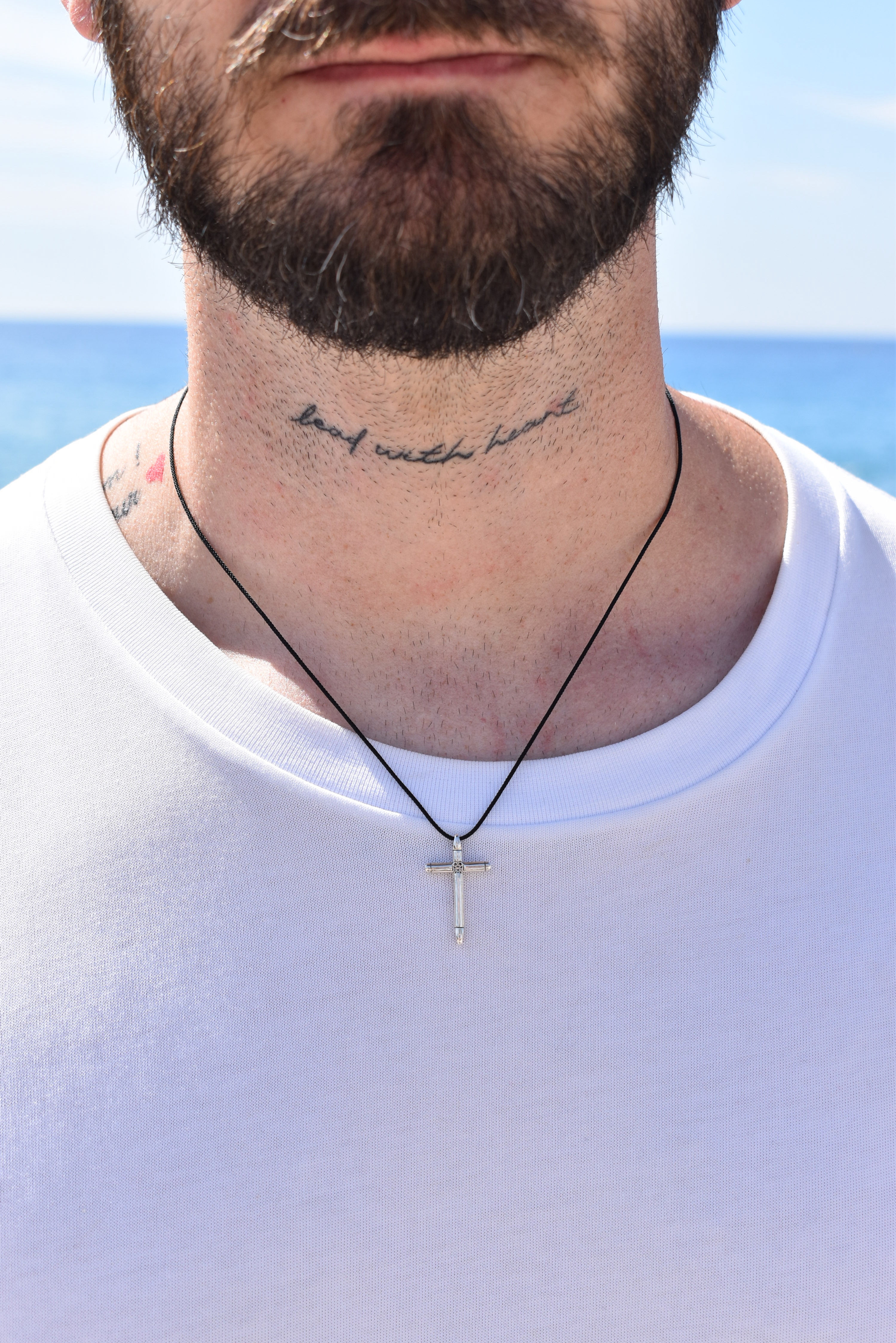 Collier cordon croix 