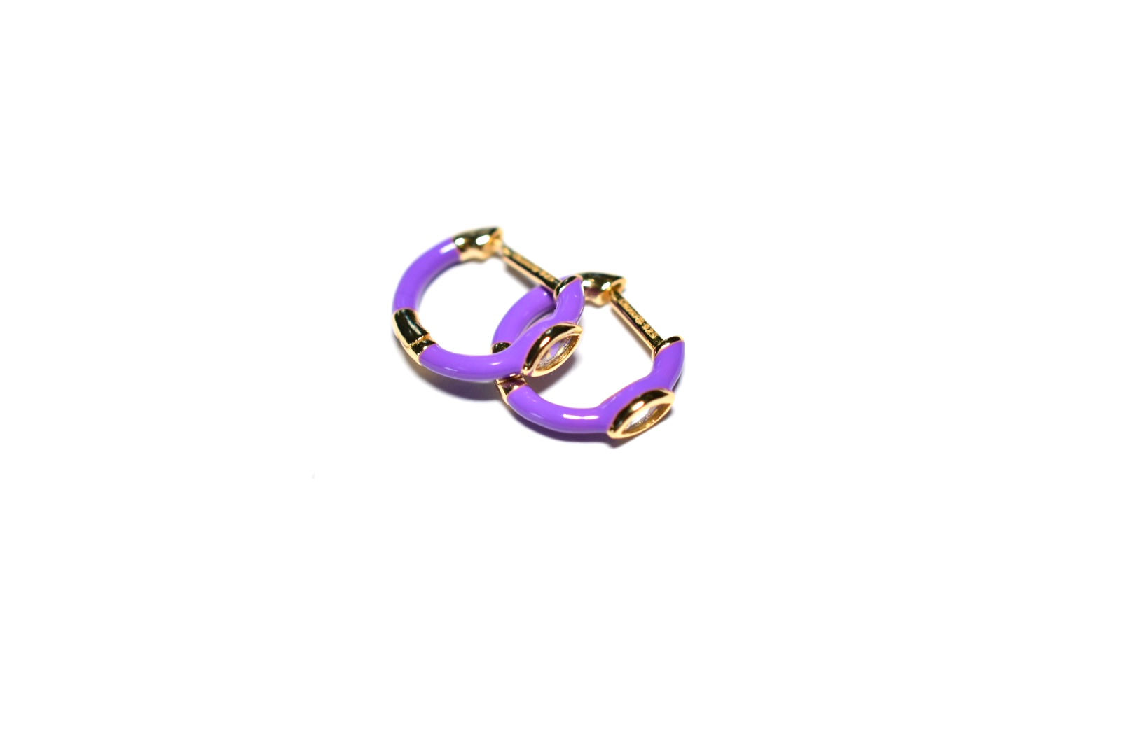 Boucles d’oreilles Rainbow Violette