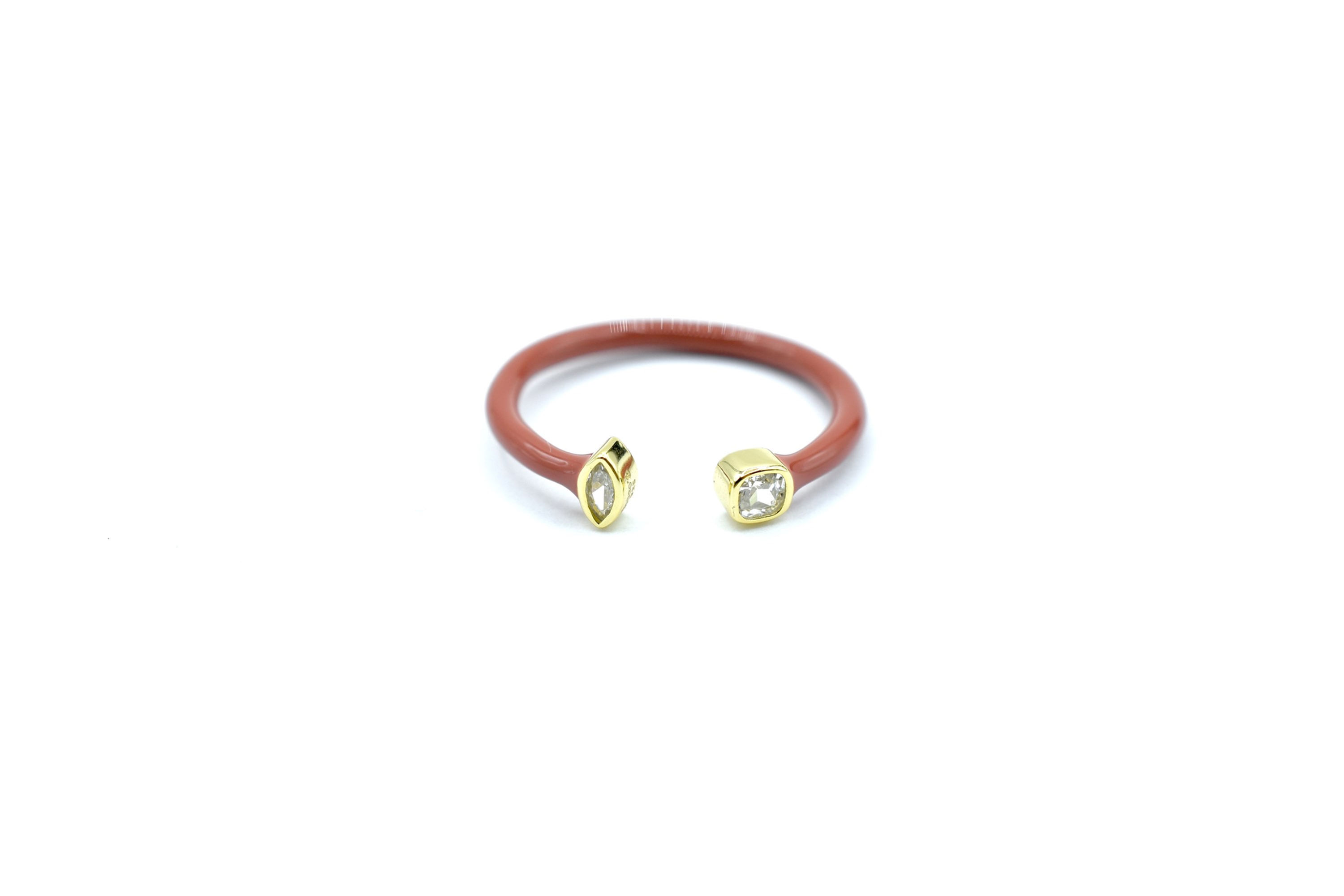 Bague Rainbow Marron