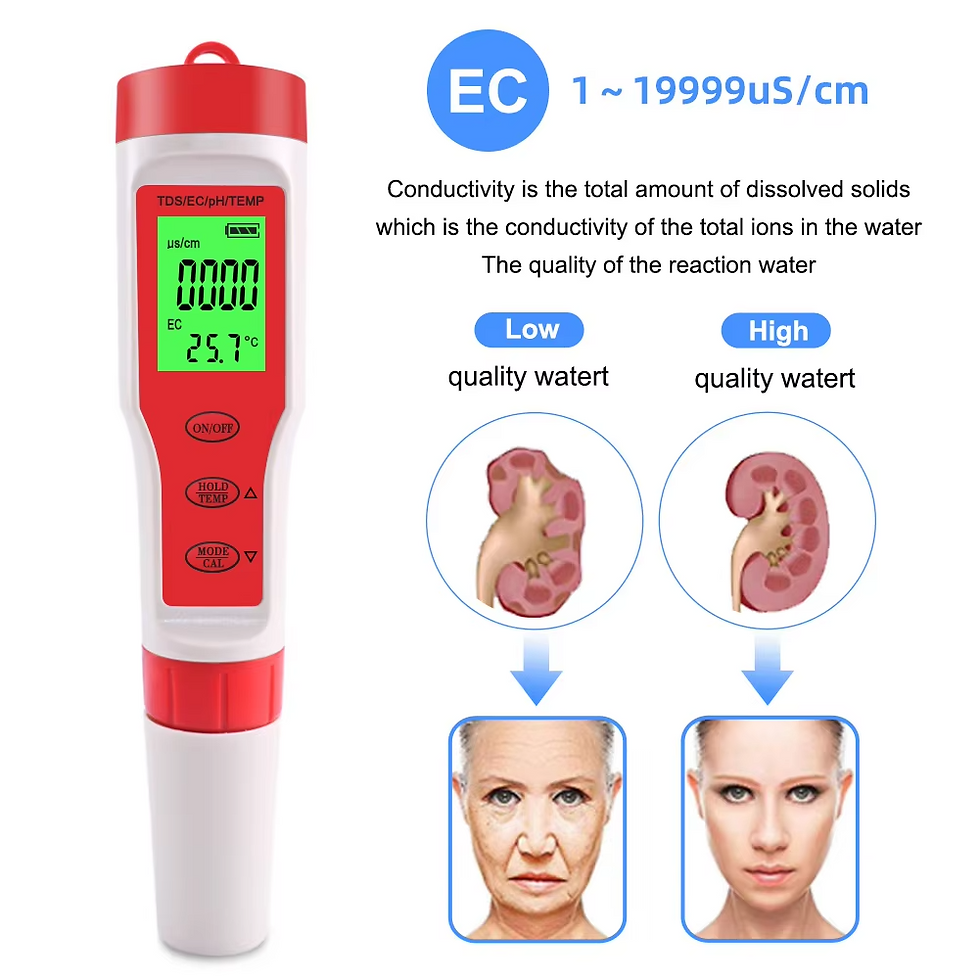 Miniatura: 4 in 1 Digital PH EC Meter LCD Tester Pocket Hydroponics Aquarium Water Test Pen