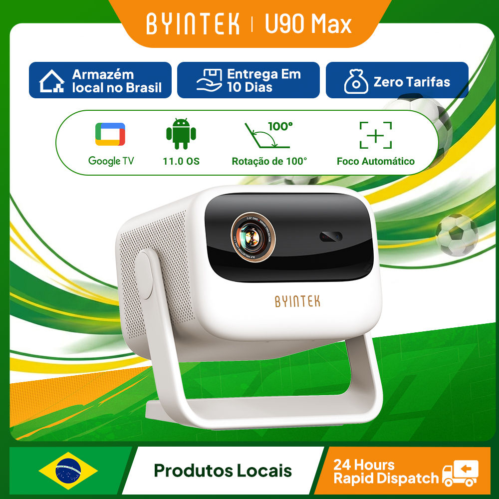 BYINTEK U90 Projector 4K Full HD1080P Cinema Android 11.0 WiFi Mini Portable 108