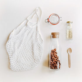 Net Bag and Glass Jars