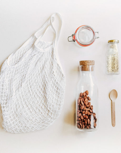 Net Bag and Glass Jars