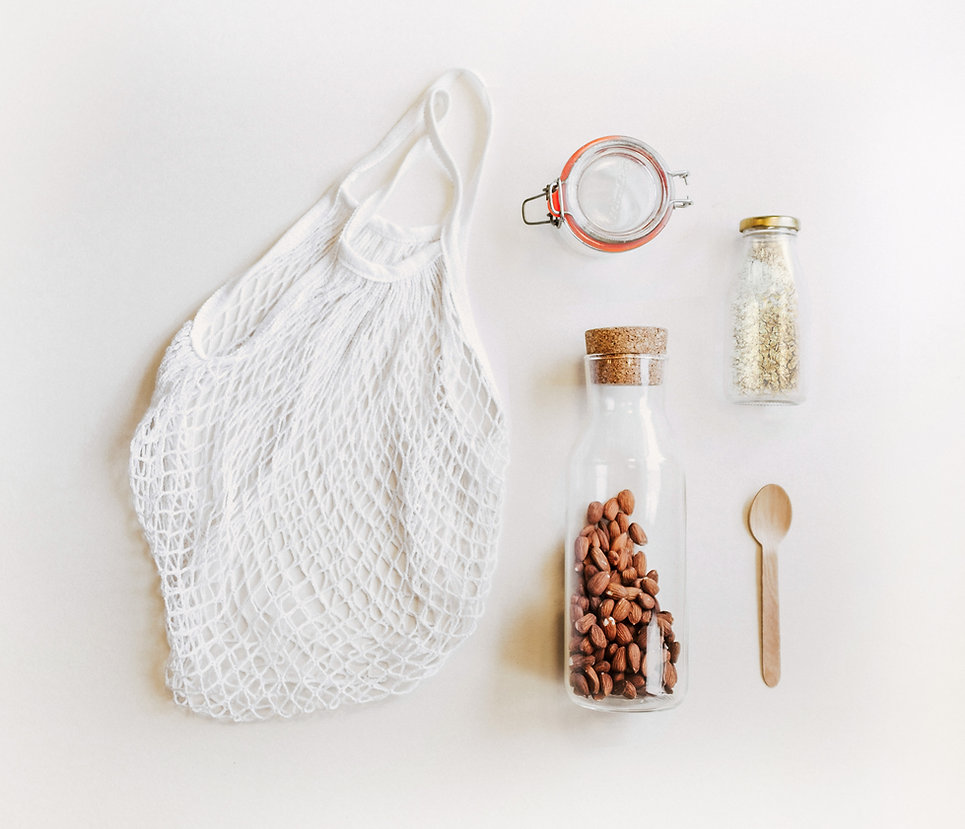 Net Bag and Glass Jars