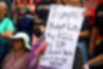 Protestor arguing for Research Funding, Zach Watkins