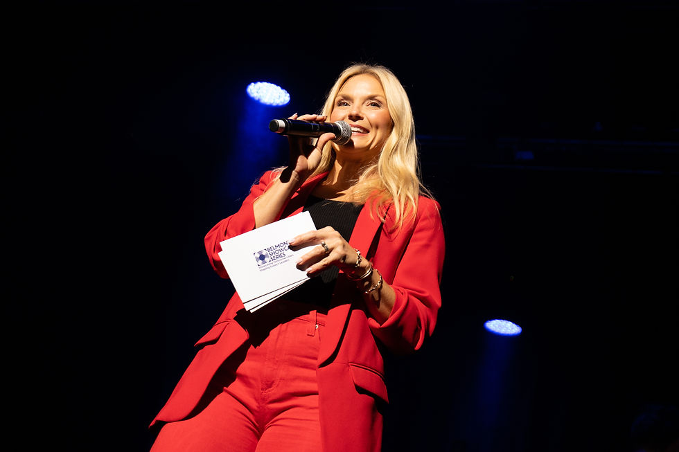 Dean Britney Schaffer announcing the Belmont and American Idol collaboration, Colton Sanborn