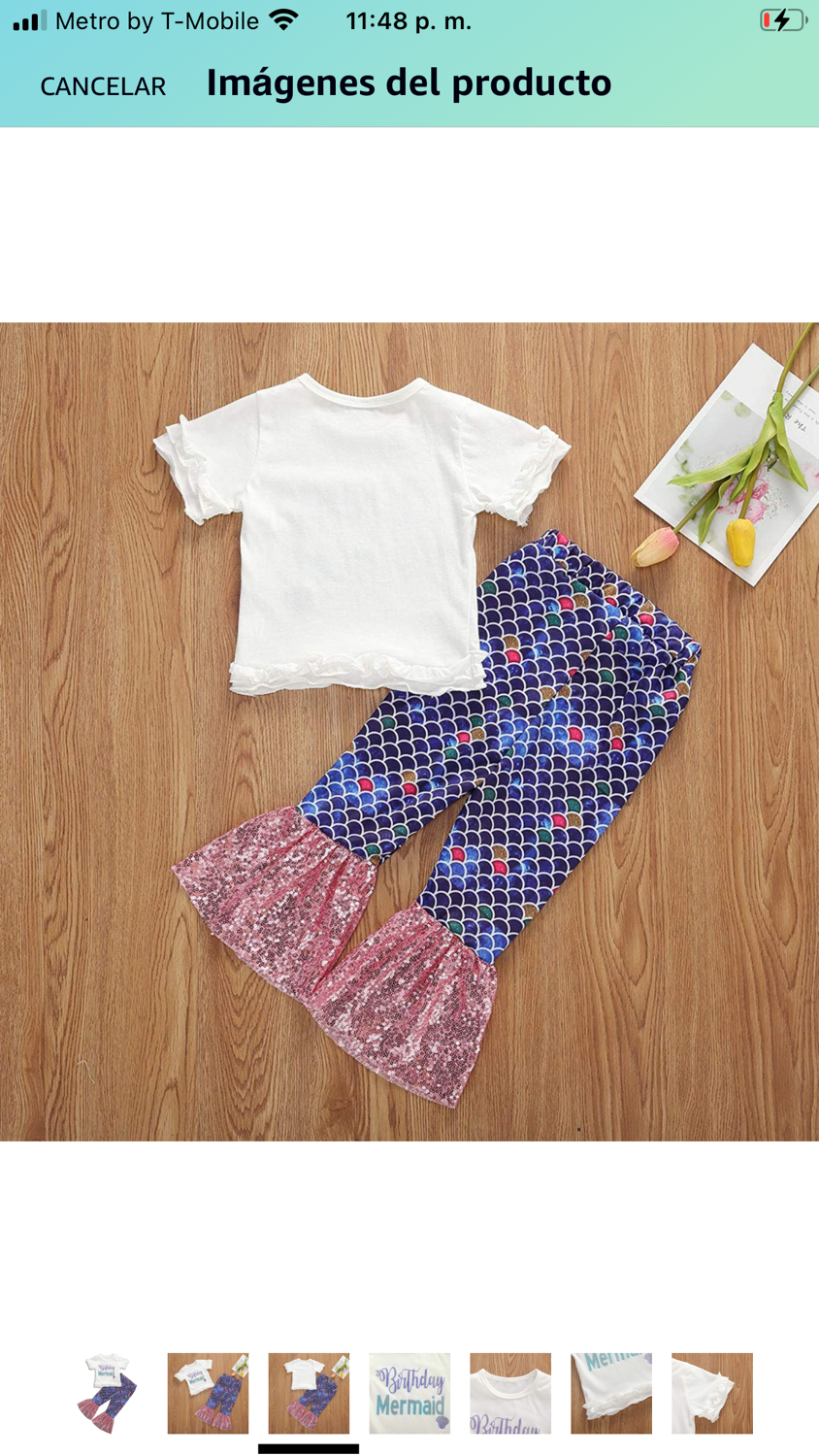 Conjunto de ropa para bebé de 3-6 Meses.Ropa De Sirena.Colores Brillantes.  | Hesstian Boutique
