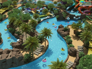 lazy river waterpark konsep keluarga