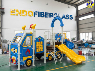 playground tematik fiberglass tahan cuaca tropis Indonesia