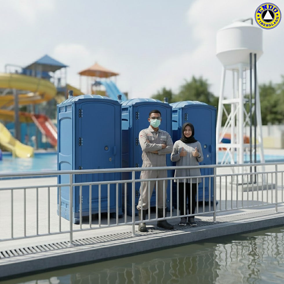 toilet portable fiberglass waterpark stylish