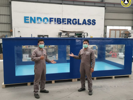 Aquarium fiberglass di workshop