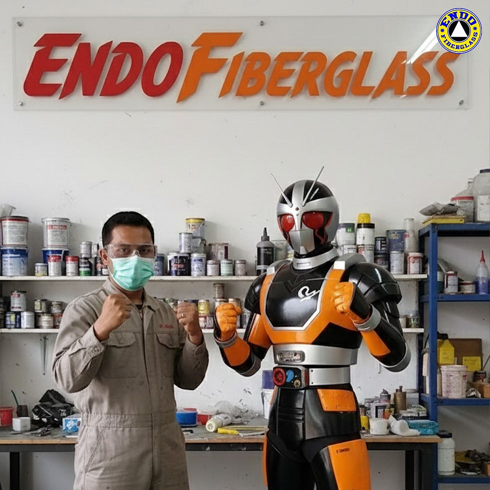 kostum cosplay fiberglass presisi