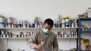 Proses airbrush kostum cosplay fiberglass