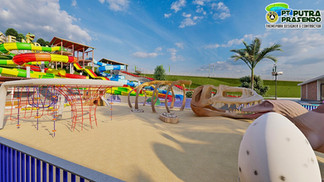 area sand playground bertema prasejarah