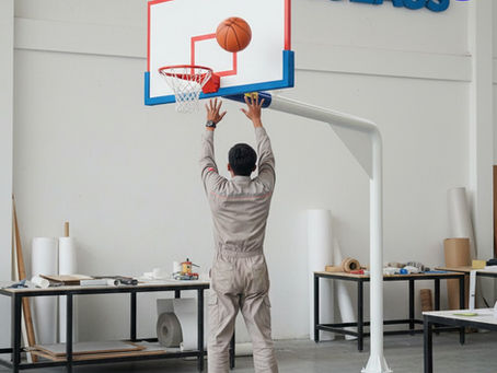 Papan basket outdoor fiberglass tahan cuaca