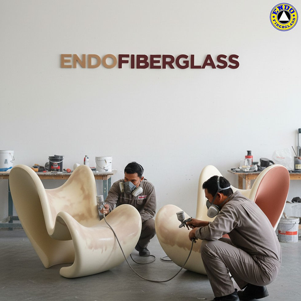 furniture fiberglass unik untuk kantor kreatif