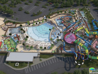 tampak atas seluruh konsep desain area waterpark