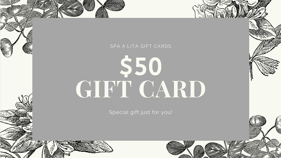 Gift Card 50 00 Spaalita