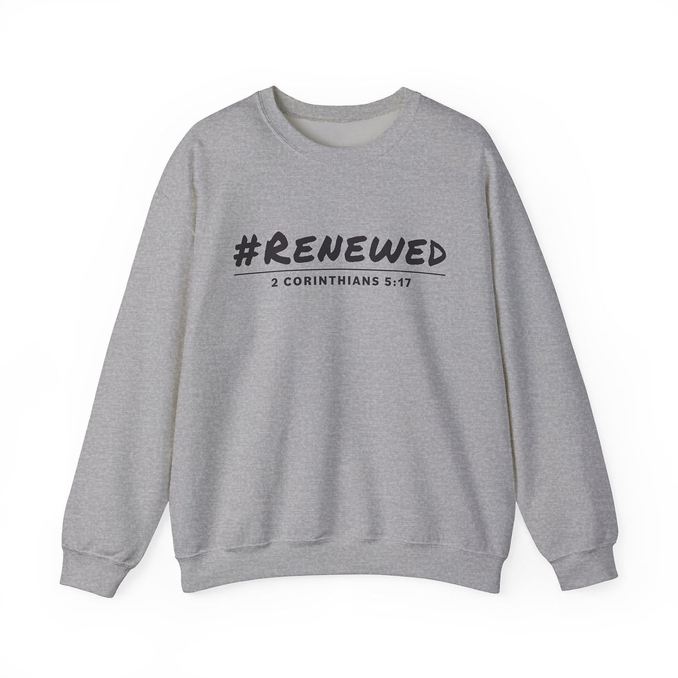 Thumbnail: #Renewed (black) Unisex Heavy Blend™ Crewneck Sweatshirt