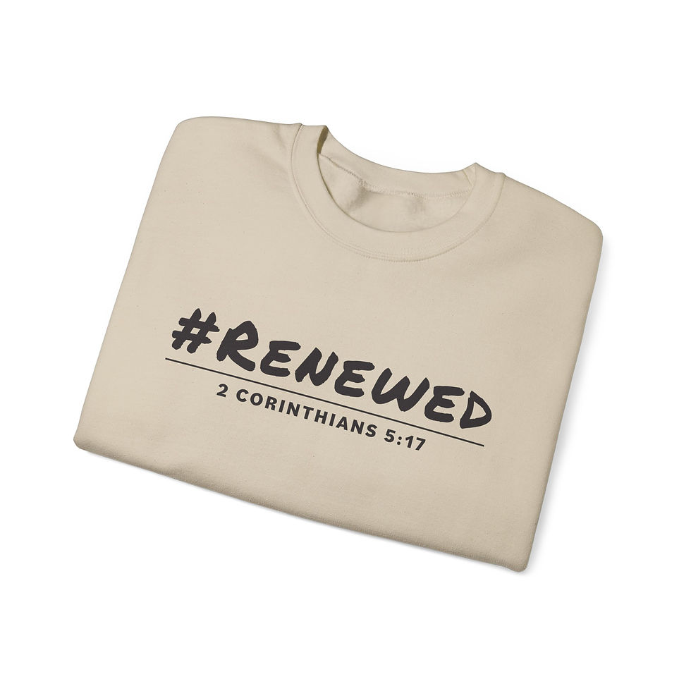 Thumbnail: #Renewed (black) Unisex Heavy Blend™ Crewneck Sweatshirt