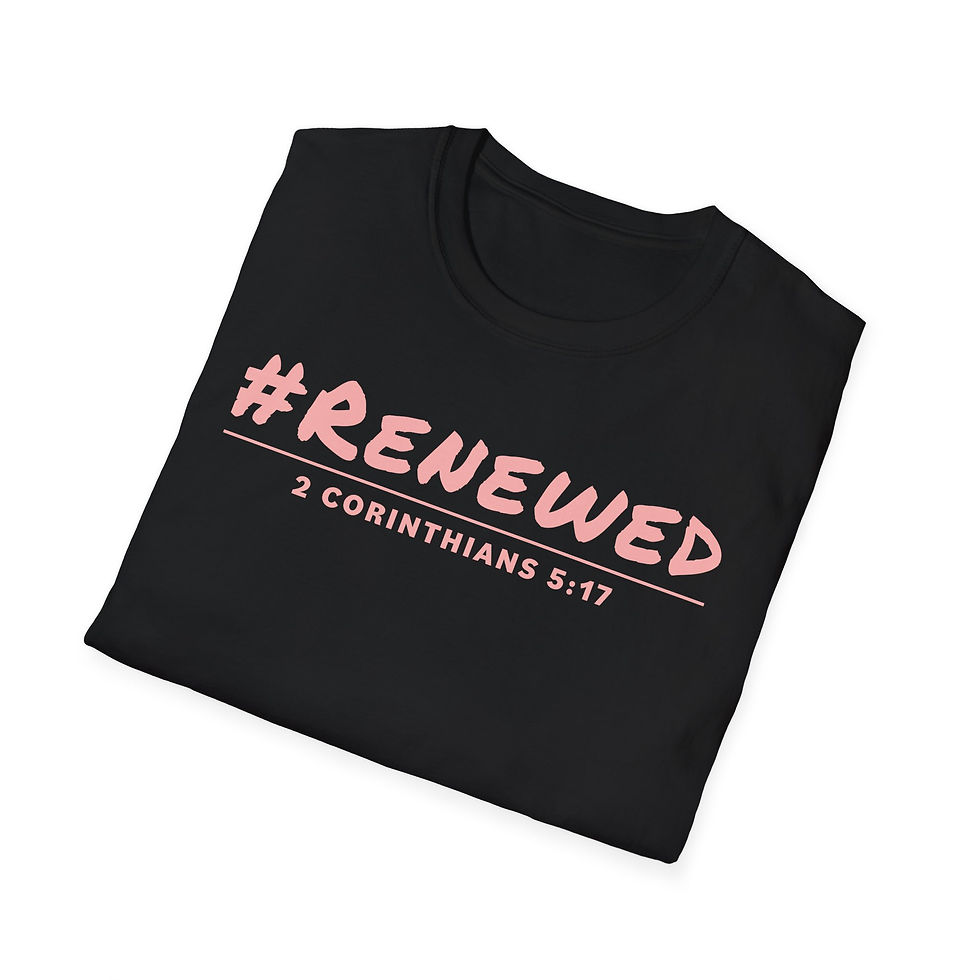 Thumbnail: #Renewed (pink) Unisex Softstyle T-Shirt
