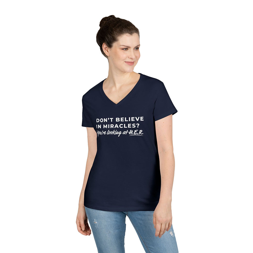 Thumbnail: You're Looking at HER Ladies' V-Neck T-Shirt