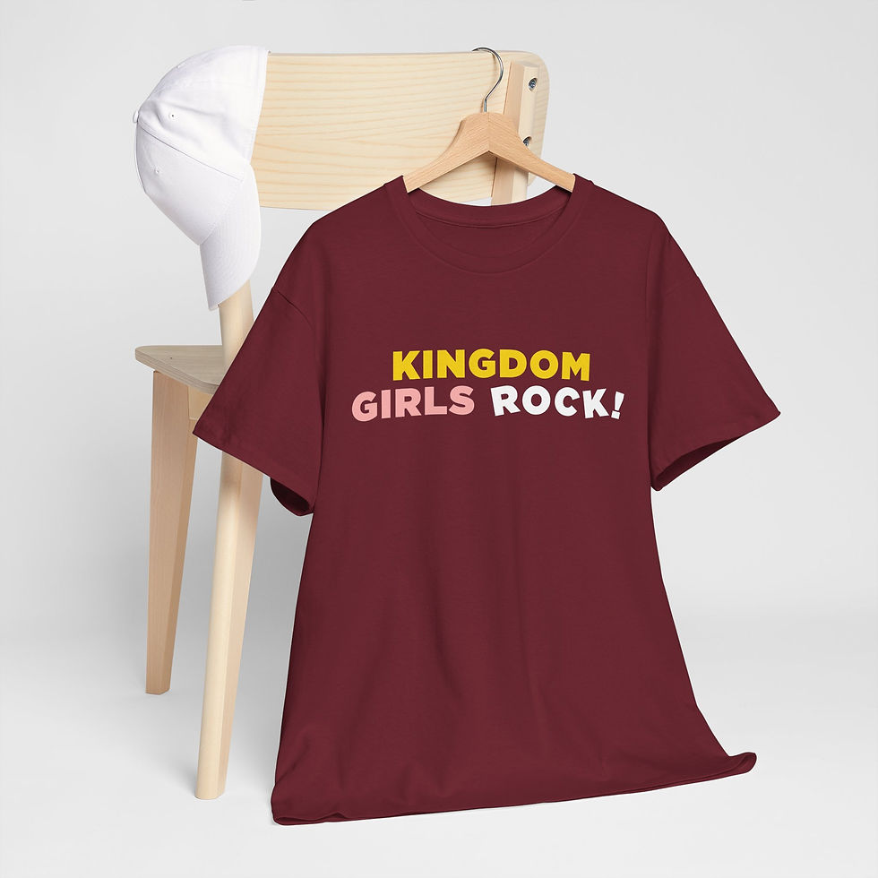 Thumbnail: Kingdom Girls Rock Unisex Heavy Cotton Tee