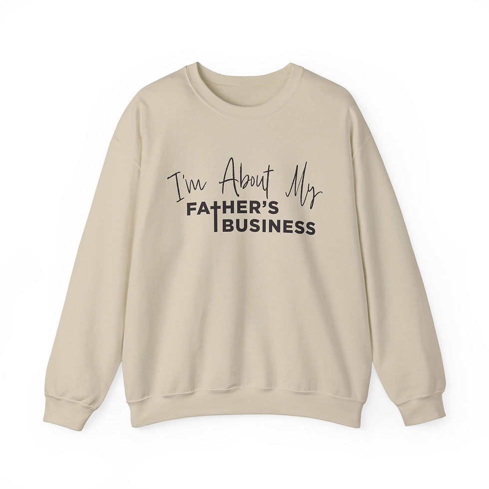 Thumbnail: About My Father's Business Unisex Heavy Blend™ Crewneck Sweatshirt