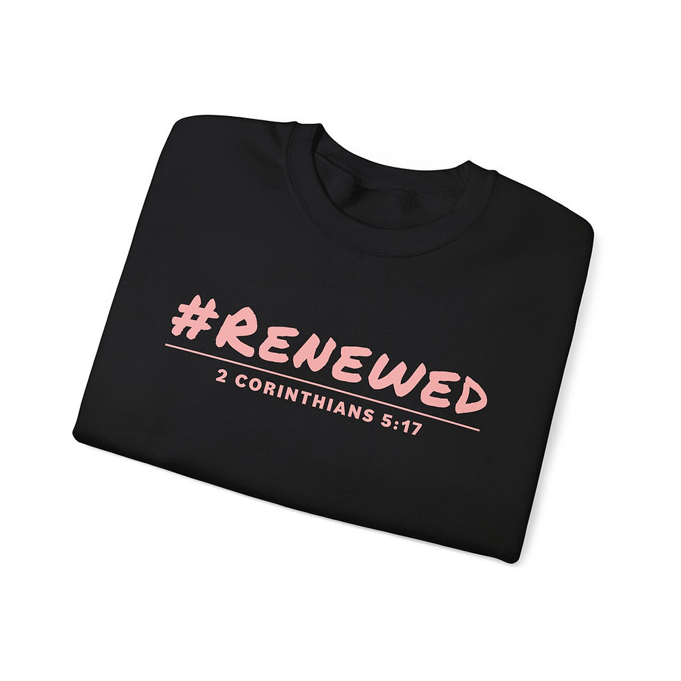 Thumbnail: #Renewed (pink) Unisex Heavy Blend™ Crewneck Sweatshirt