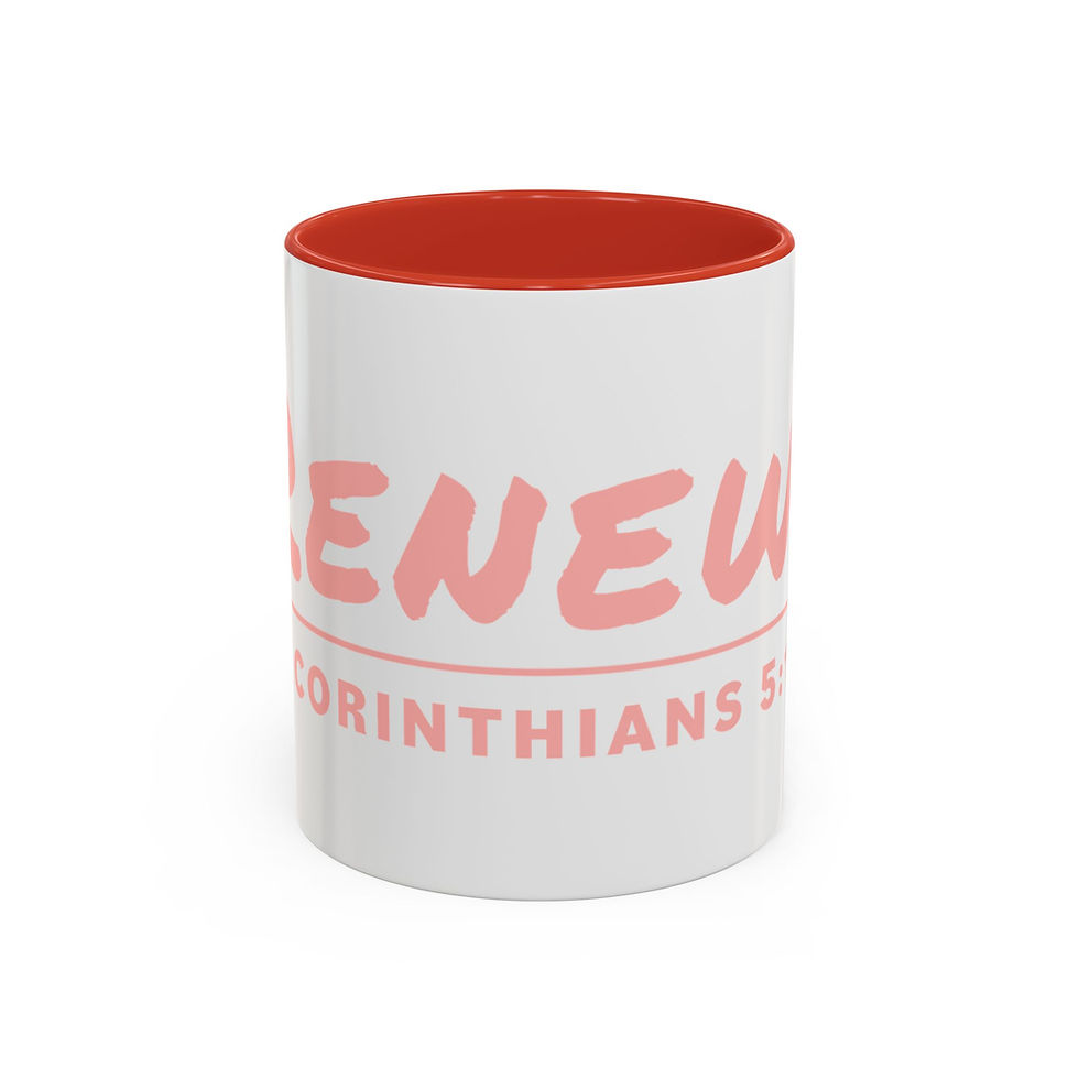 Thumbnail: #Renewed (pink) Accent Coffee Mug (11, 15oz)