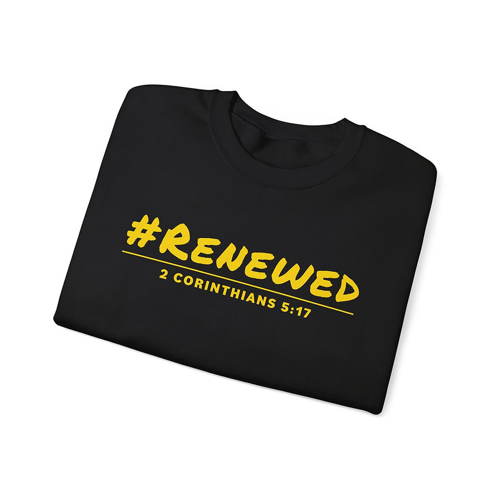Thumbnail: #Renewed (yellow) Unisex Heavy Blend™ Crewneck Sweatshirt