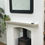 Thumbnail: Non Combustible Heat Shield Deflector Mantel - Fireplace Mantle Shelf - Stone