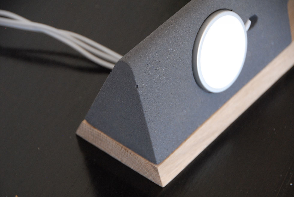 Thumbnail: Cast Stone & Oak iPhone, Watch, Airpod Magsafe Charger Station Dock - Black