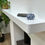 Thumbnail: White Fireplace Mantel Shelf Floating Wooden Beam