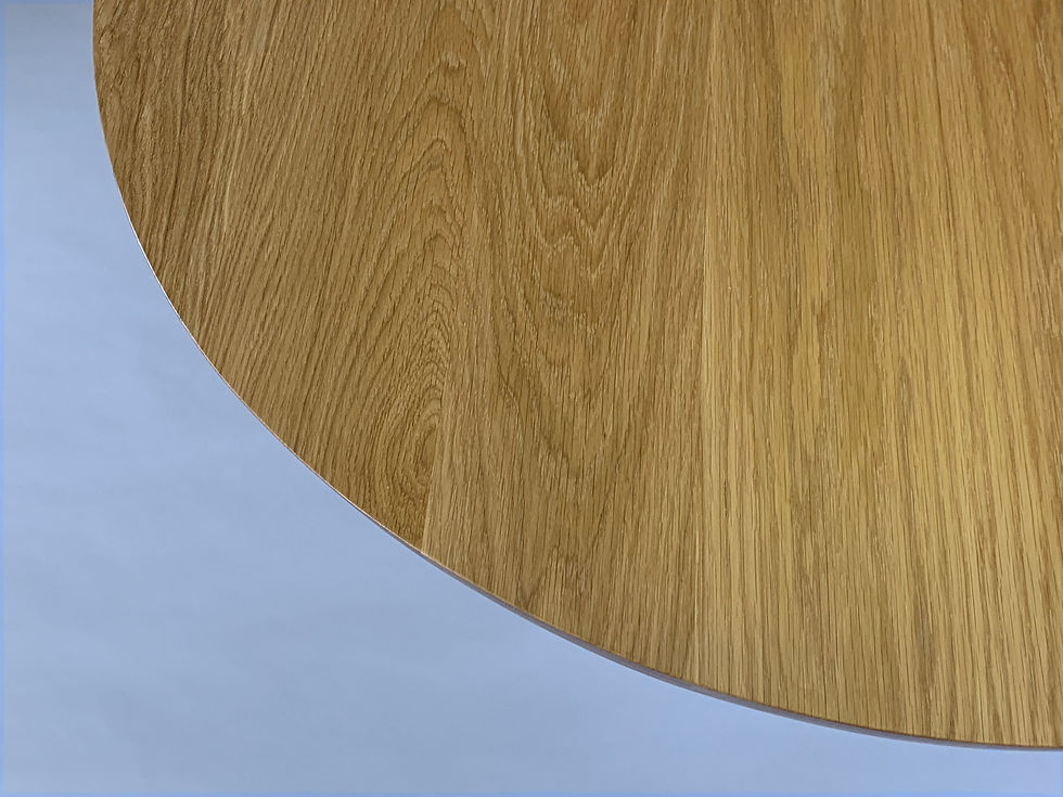 Thumbnail: Crossover Round Oak Dining Table