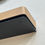 Thumbnail: Oak & Black Mantel Beam - Non Combustible Heat Shield - Fireplace Mantle Shelf