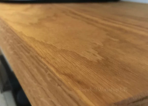 Thumbnail: Oak Beam TV Stand with Glass Shelves