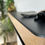 Thumbnail: Oak & Black Mantel Beam - Non Combustible Heat Shield - Fireplace Mantle Shelf