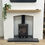 Thumbnail: Natural Solid Oak Fireplace Floating Mantel Beam Shelf